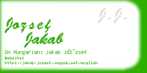 jozsef jakab business card